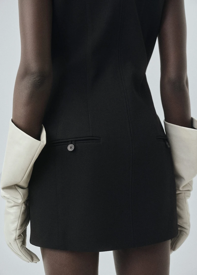 Short dress with pocket