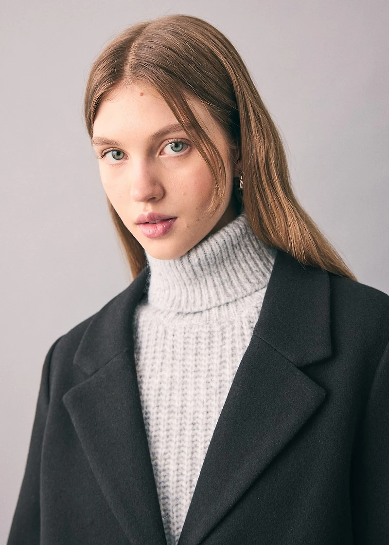 Long cloth coat