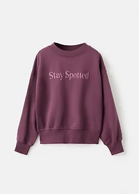 Printed cotton sweatshirt