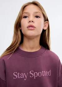 Printed cotton sweatshirt