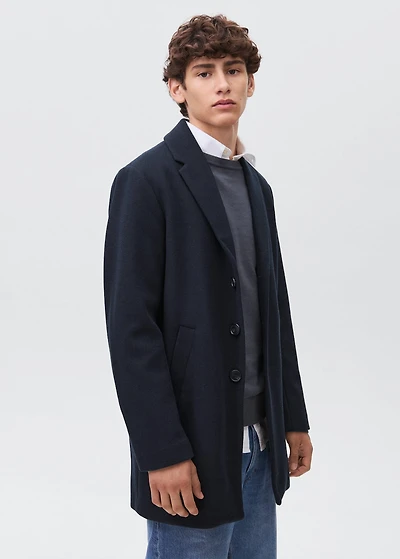 Cloth midi-coat