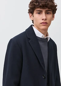 Cloth midi-coat