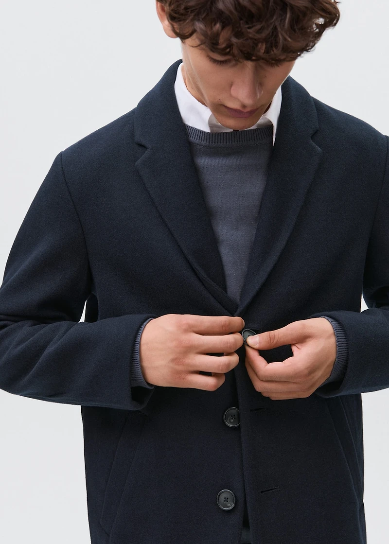 Cloth midi-coat