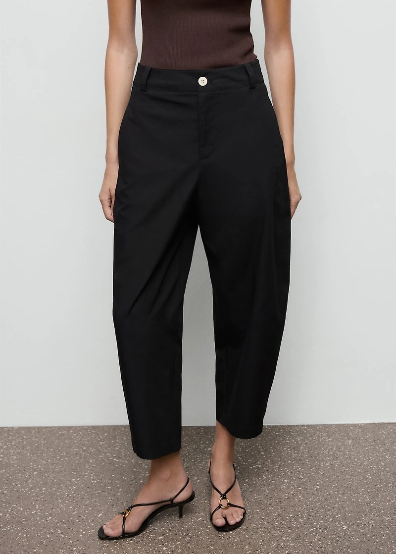 High-waisted balloon pants