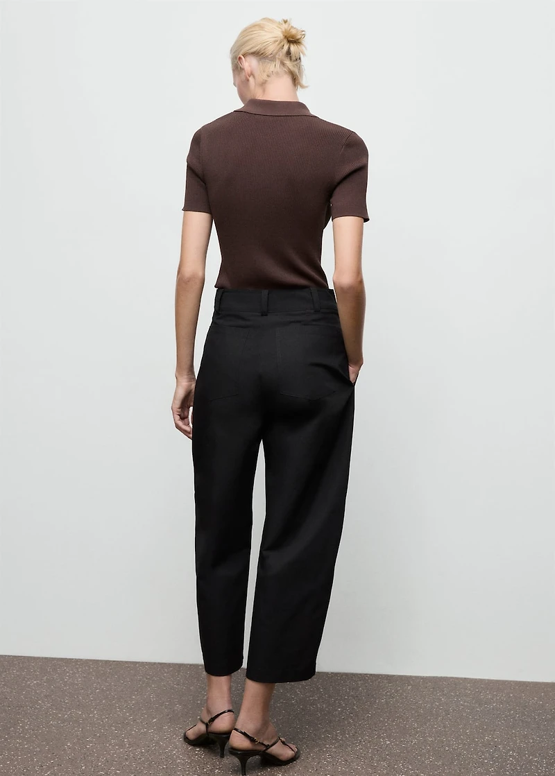 High-waisted balloon pants