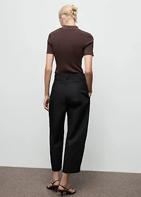 High-waisted balloon pants