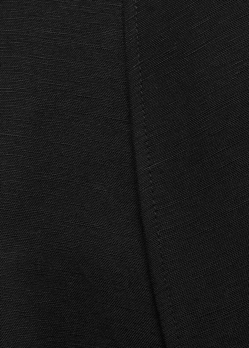Linen suit vest with belt