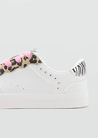 Leopard glitter sneakers