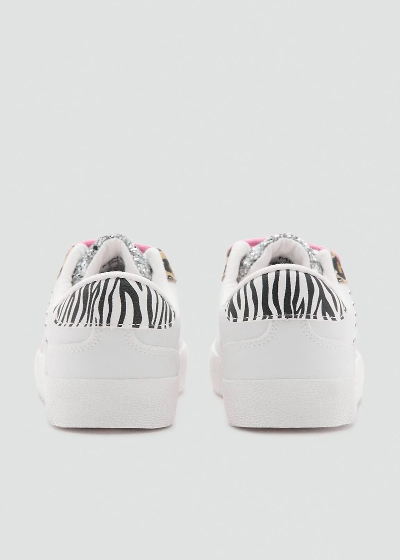 Leopard glitter sneakers