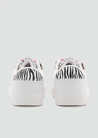 Leopard glitter sneakers