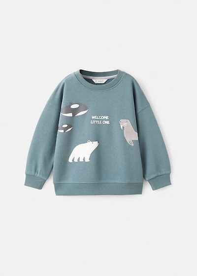 Animal-print sweatshirt
