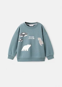 Animal-print sweatshirt