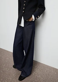 Fitted jacket with band collar