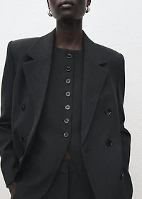 Round-neck suit vest