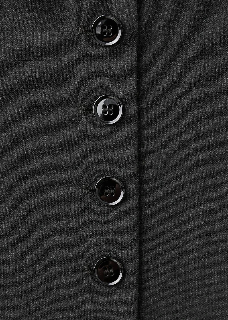 Round-neck suit vest