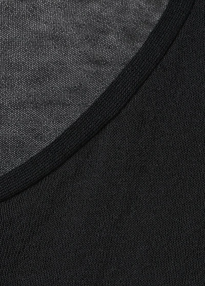 T-shirt with asymmetrical neckline
