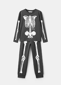 Glow the dark skeleton pyjama