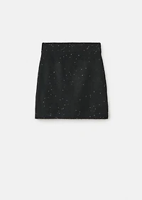 Knitted skirt with sequin detail