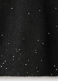 Knitted skirt with sequin detail