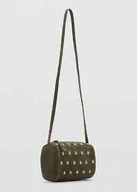Round leather bag