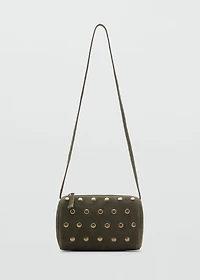 Round leather bag