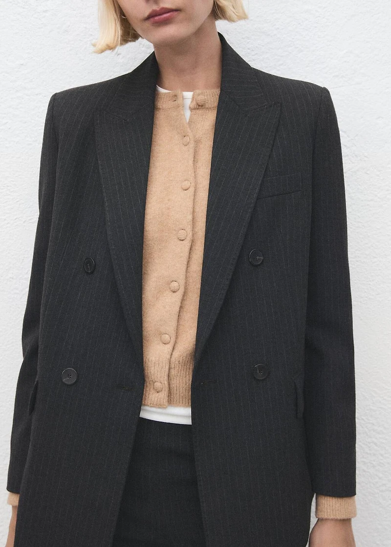 Knitted button cardigan