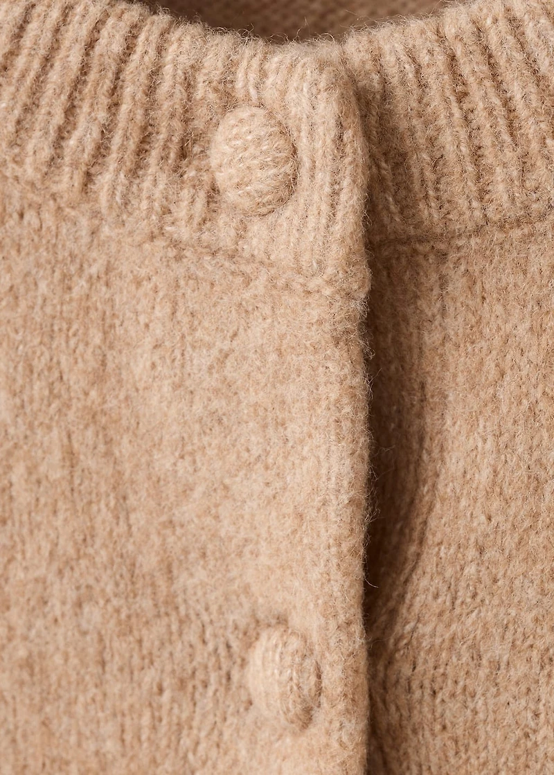 Knitted button cardigan