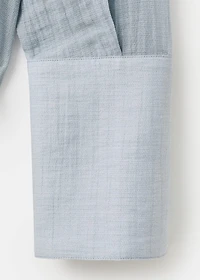 Embroidered lyocell blouse
