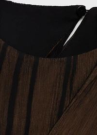 Contrasting textured dress