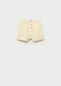 Striped textured shorts