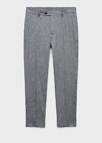Slim fit linen pants