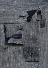 Slim fit linen pants