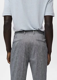 Slim fit linen pants