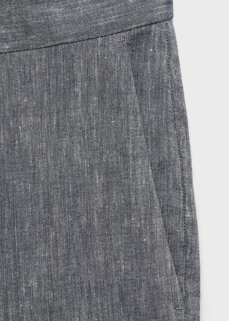Slim fit linen pants