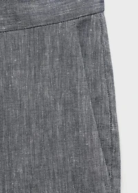 Slim fit linen pants