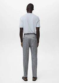 Slim fit linen pants