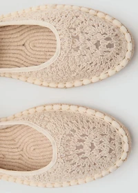 Crochet ballet flats