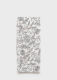 Slit printed long skirt
