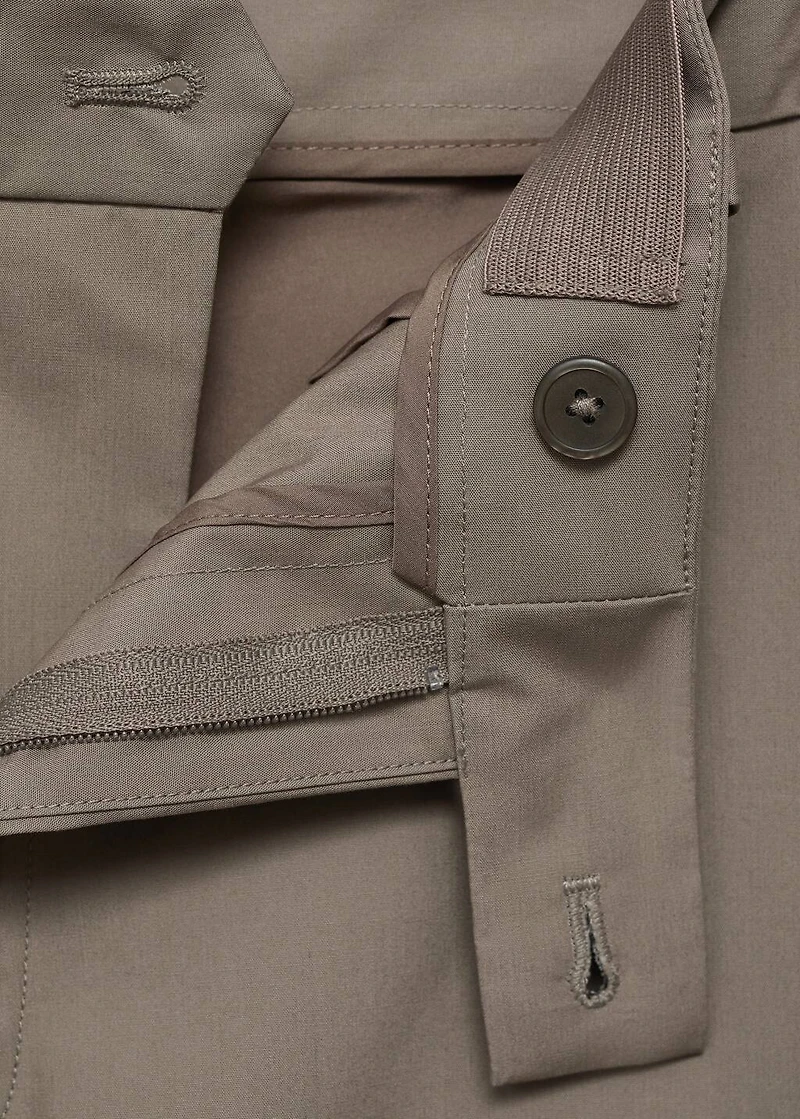 100% slim-fit cotton pants