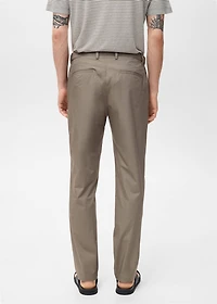 100% slim-fit cotton pants
