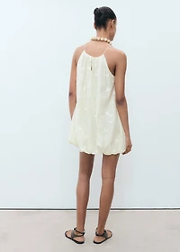 Balloon halter dress