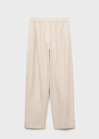 Cotton paperbag pants