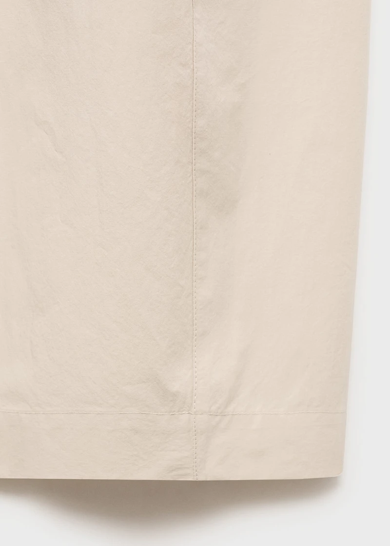 Cotton paperbag pants