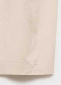 Cotton paperbag pants