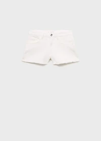 Frayed low-rise shorts
