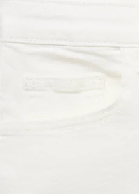 Frayed low-rise shorts