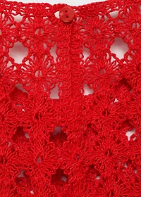 Crochet knitted top
