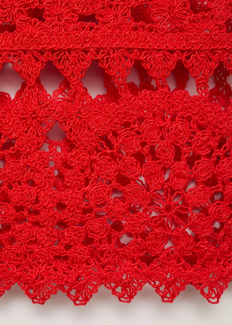 Crochet knitted top