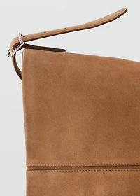 Leather bucket bag