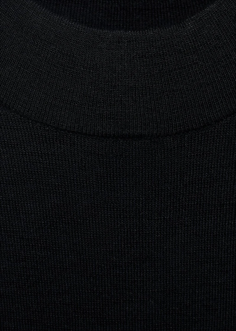 Fine-knit flared dress